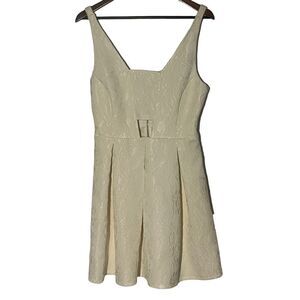 Women's Topshop Ivory Brocade Lace Cocktail Dress